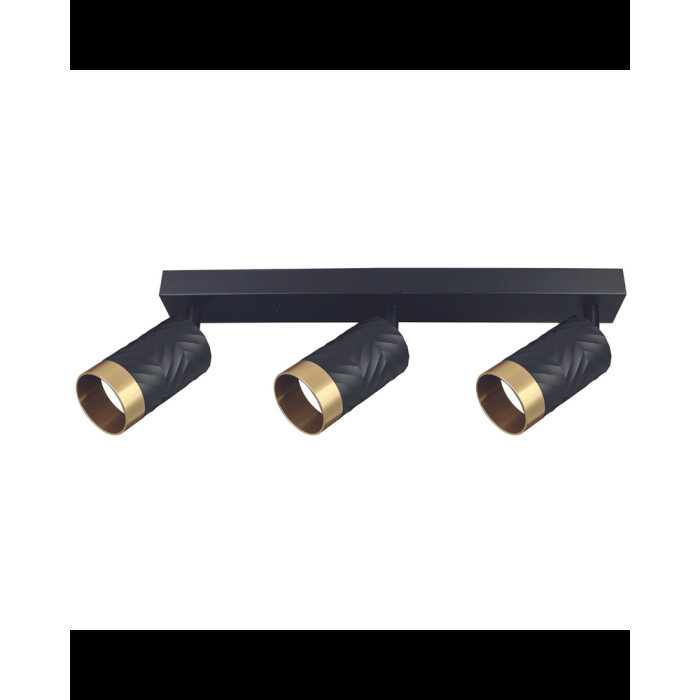 Спот Goldlux 323552 Arras GU10 3x10W IP20 BK (052086)