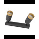 Спот Goldlux 323545 Arras GU10 2x10W IP20 BK (052085)