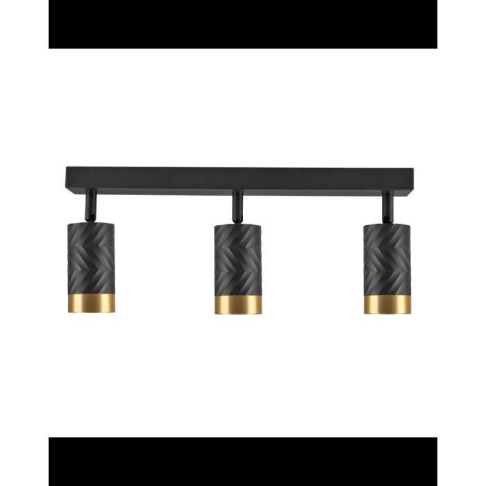 Спот Goldlux 323552 Arras GU10 3x10W IP20 BK (052086)