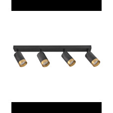 Спот Goldlux 323569 Arras GU10 4x10W IP20 BK (052087)