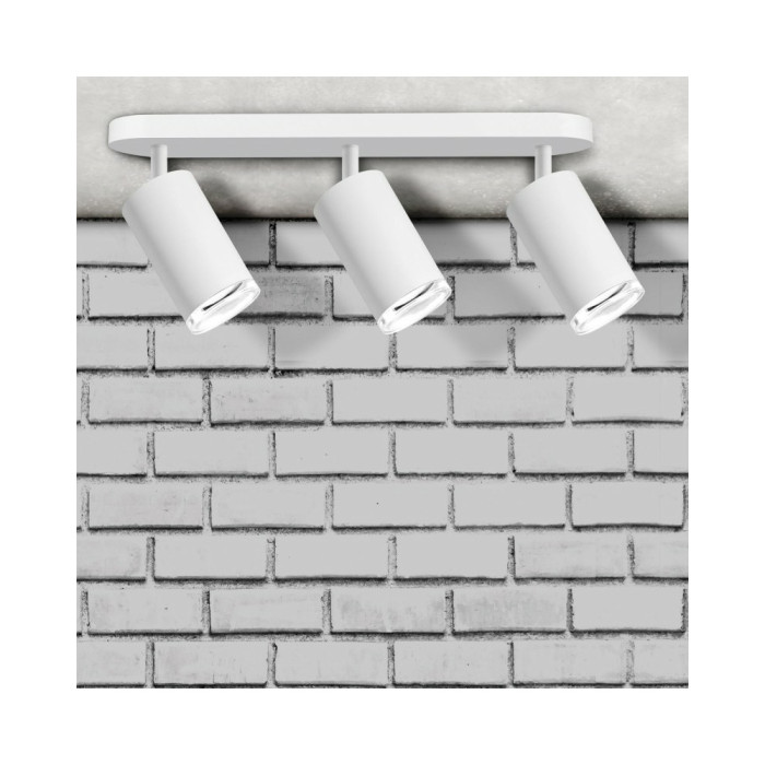 Спот Goldlux 324801 Turyn GU10 3x10W IP20 WH (059852)