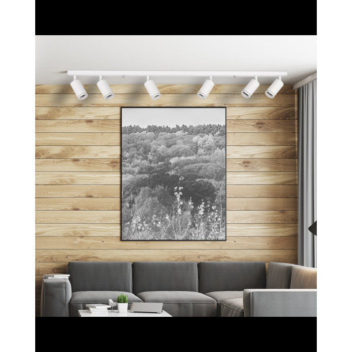 Спот Goldlux 322319 Paris GU10 6x10W IP20 WH (051600)