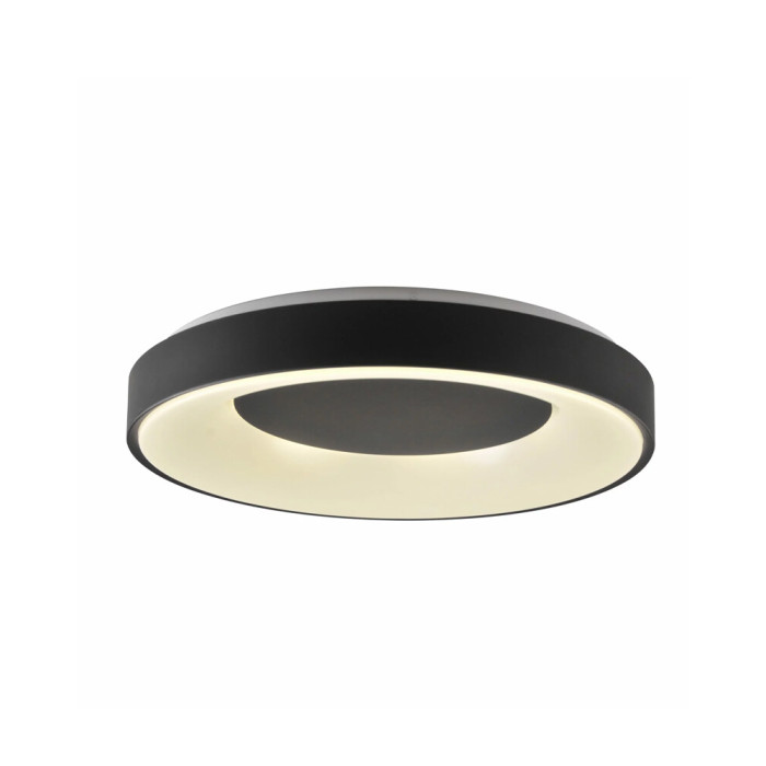 Люстра із пультом світлодіодна, стельовий світильник Goldlux 326720 Witold 50 Led 1x72W 3000K-6000K 8000Lm IP44 Bk (094425)