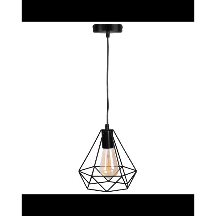Підвісний світильник Goldlux 314611 Vigo E27 1x20W IP20 BK (014352)