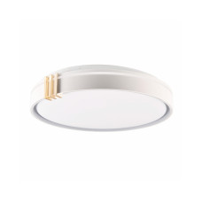 Люстра із пультом світлодіодна, стельовий світильник Goldlux 328854 Arletta 50 Led 1x48W 3000K-6000K 8000Lm IP44 Сірий (095407)