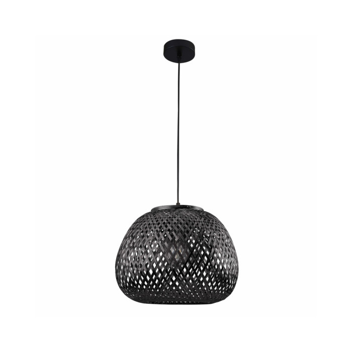 Люстра в стилі бохо, підвісний світильник Goldlux 329219 Zanzibar E27 1x20W IP20 Чорний (095421)