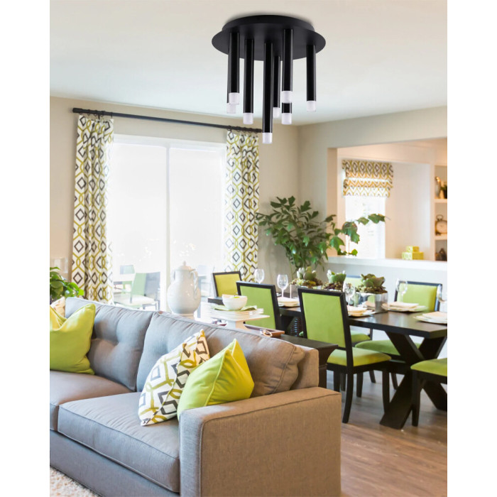 Люстра Goldlux 326638 Glam G9 9x8W IP20 Чорна (095400)