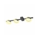 Світильник стельовий Goldlux 326263 Joy GX53 3x10W IP20 Чорний (095418)