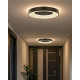 Люстра із пультом світлодіодна, стельовий світильник Goldlux 326720 Witold 50 Led 1x72W 3000K-6000K 8000Lm IP44 Bk (094425)
