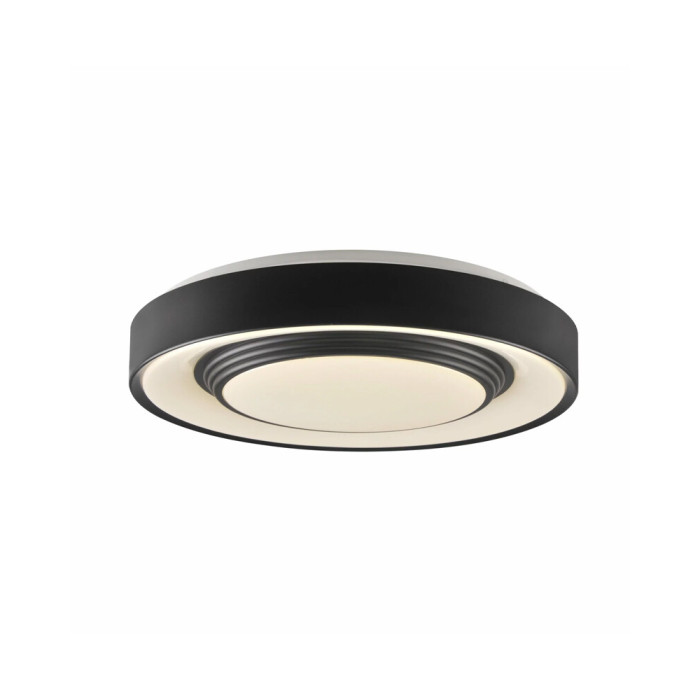 Люстра із пультом світлодіодна, стельовий світильник Goldlux 326706 Zygmunt 50 Led 1x72W 3000K-6000K 8000Lm IP44 Bk (094429)