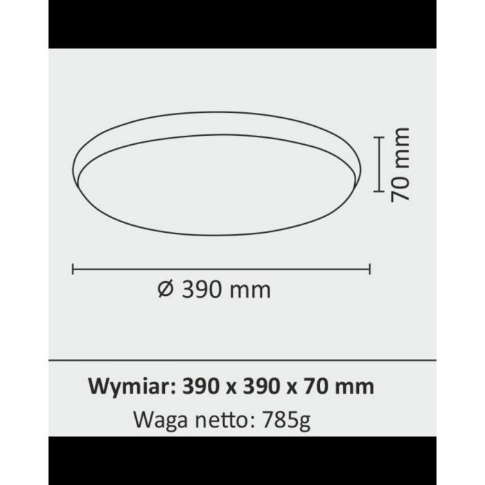 Стельовий світильник Goldlux 314871 Kern Led 1x24W 4000K 2500Lm IP20 CH (047378)