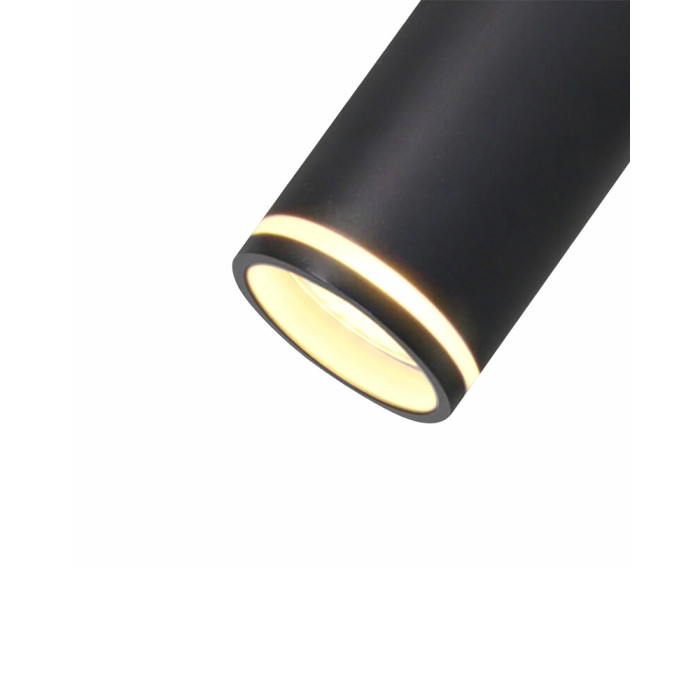 Люстра Goldlux 326201 Paris GU10 6x12W IP20 Чорна (094366)