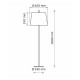 Торшер Goldlux 325853 Elena E27 1x20W IP20 Чорний (094352)