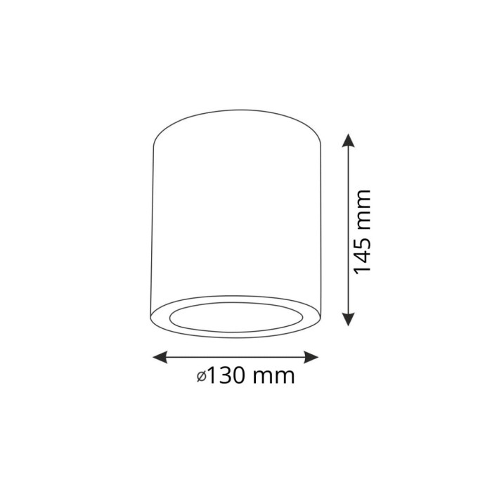 Точковий світильник Goldlux 311702 Jupiter E27 1x20W IP20 BK (009974)