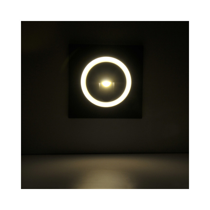 Точковий світильник Goldlux 313690 Q3 Led 1x3W 4000K 20Lm IP20 GR (014370)