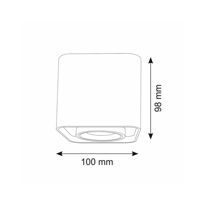 Точковий світильник Goldlux 321398 Xeno GU10 1x10W IP20 WH (052076)