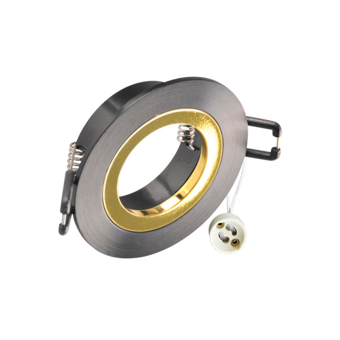 Точковий світильник Goldlux 323323 Febe GU10 1x8W IP20 BK (059960)