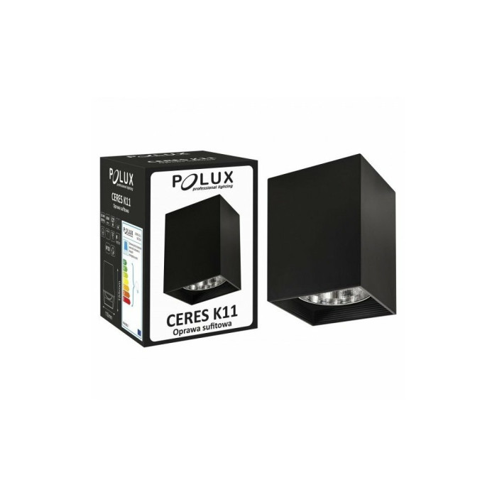Точковий світильник Goldlux 307224 Ceres E27 1x60W IP20 BK (008558)