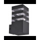 Вуличний світильник Goldlux 316165 Teksas E27 1x12W IP44 GR (046846)