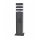 Вуличний світильник стовпчик з розеткою Goldlux 327970 Teksas E27 1x20W IP44 Gr (094432)