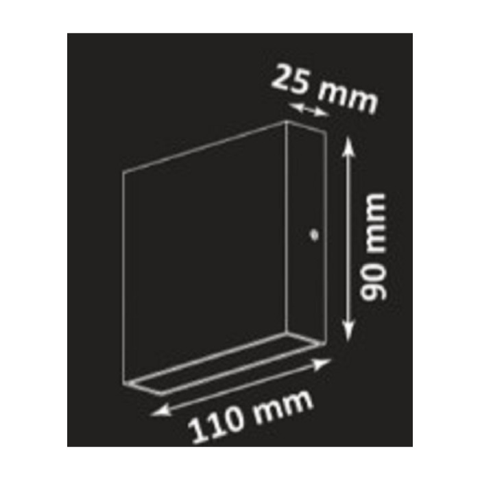 Вуличний світильник Goldlux 315687 Chicago Led 1x3.5W 4000K 340Lm IP44 BK (014306)