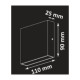 Вуличний світильник Goldlux 315687 Chicago Led 1x3.5W 4000K 340Lm IP44 BK (014306)