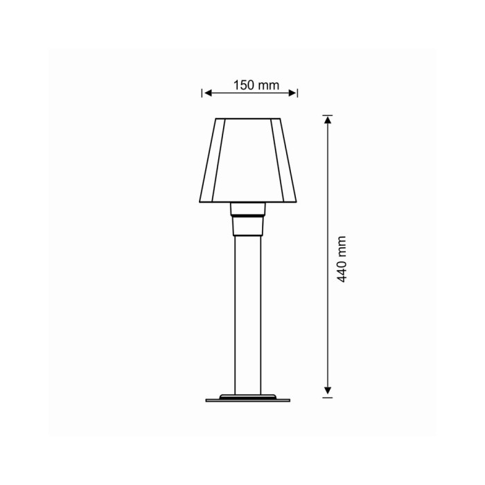Вуличний світильник Goldlux 312273 Giza E27 1x10W IP44 (046918)