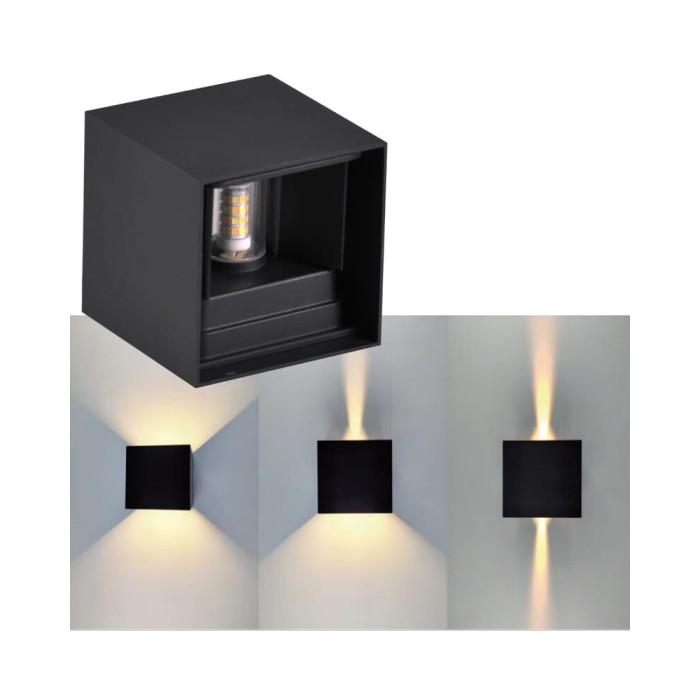 Вуличний світильник Goldlux 318572 Kioto G9 1x5W IP44 BK (014311)