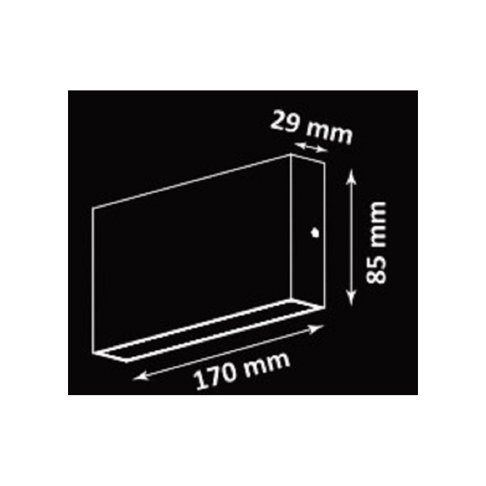Вуличний світильник Goldlux 315700 Chicago Led 2x5W 4000K 1120Lm IP44 BK (014308)