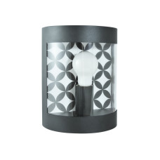 Вуличний світильник Goldlux 312365 Muret E27 1x10W IP44 BK (014318)