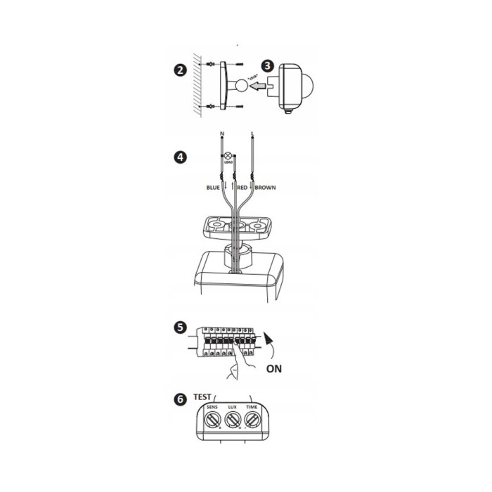 Датчик руху Goldlux 318817 PIR ES-P21B 100W 4000K IP20 Wh (047855)
