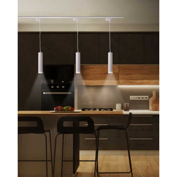 Трековий світильник Goldlux 321541 Paris GU10 1x10W IP20 Wh (059901)