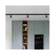 Трековий світильник Goldlux 327666 Smoky GU10 1x10W IP20 Чорний (095380)