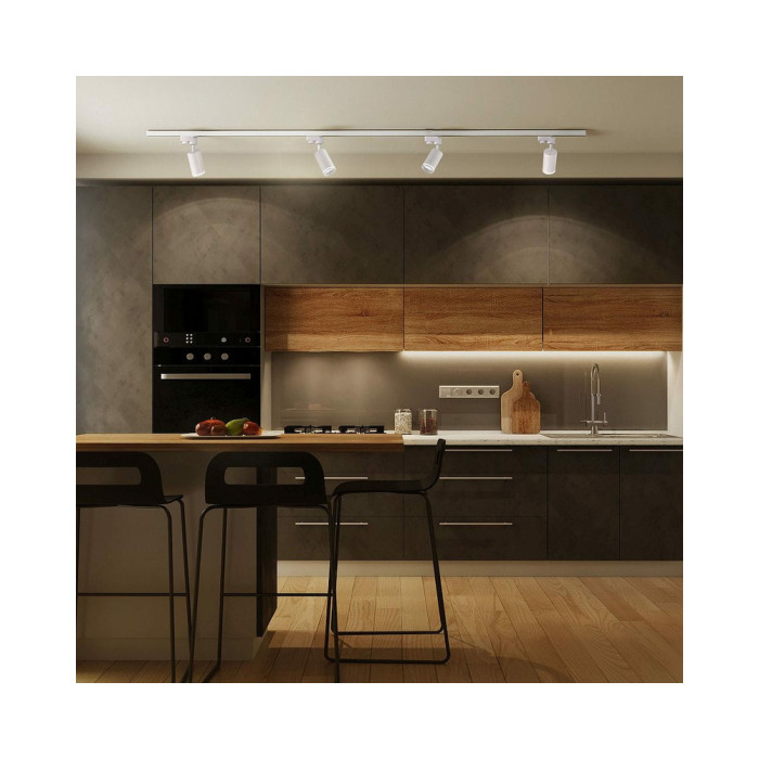 Трековий світильник Goldlux 321602 Paris GU10 1x10W IP20 WH (052042)