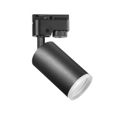 Трековий світильник Goldlux 327666 Smoky GU10 1x10W IP20 Чорний (095380)