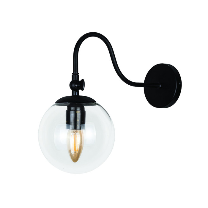 Бра 756WPR150F3-1 BK+CL (LVS2458)