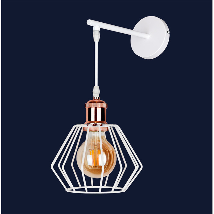 Бра 756WPR108F2-1 WH+RG (LVS2774)