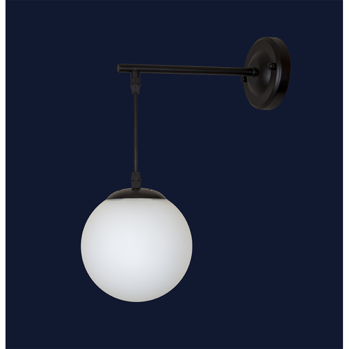 Бра 756WPR150F2-1 BK+WH (LVS4034)