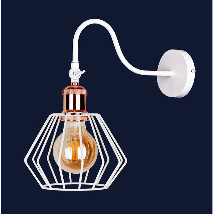 Бра 756WPR108F3-1 WH+RG (LVS2776)