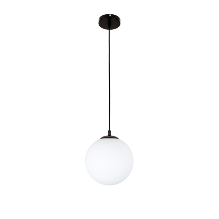 Підвісний світильник 756glass200F-1 BK+WH (LVS3973)