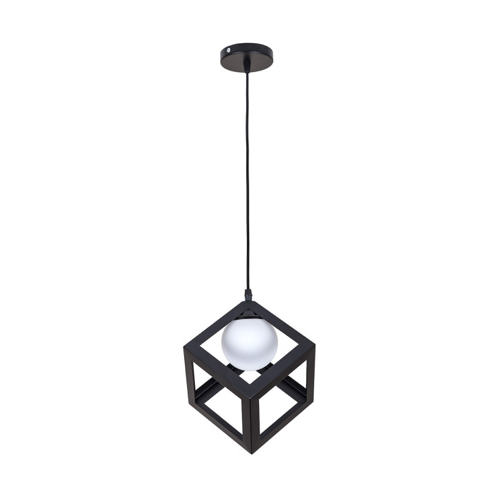 Підвісний світильник 756PR160glass-1 BK+WH (LVS4266)