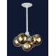 Люстра 756PL385-5 WH+BK (LVS2043)