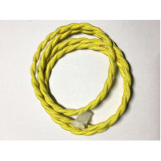 AMP кабель текстильний звитий 2x0.75 yellow (LVS03483)