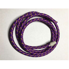 AMP кабель текстильний зигзаг 2x0.75 purple+yellow (LVS03460)