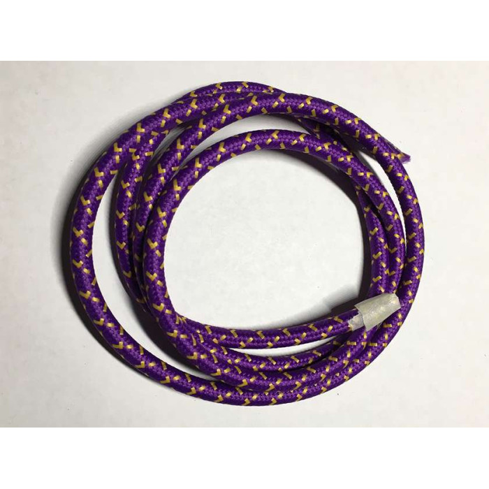 AMP кабель текстильний зигзаг 2x0.75 purple+yellow (LVS03460)