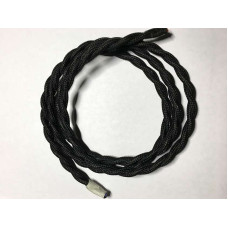 AMP кабель текстильний звитий 2x0.75 black (LVS03496)