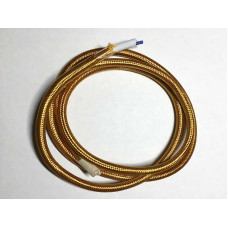 AMP кабель текстильний 2x0.75 gold (LVS03463)