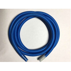 AMP кабель текстильний 2x0.75 blue (LVS03471)
