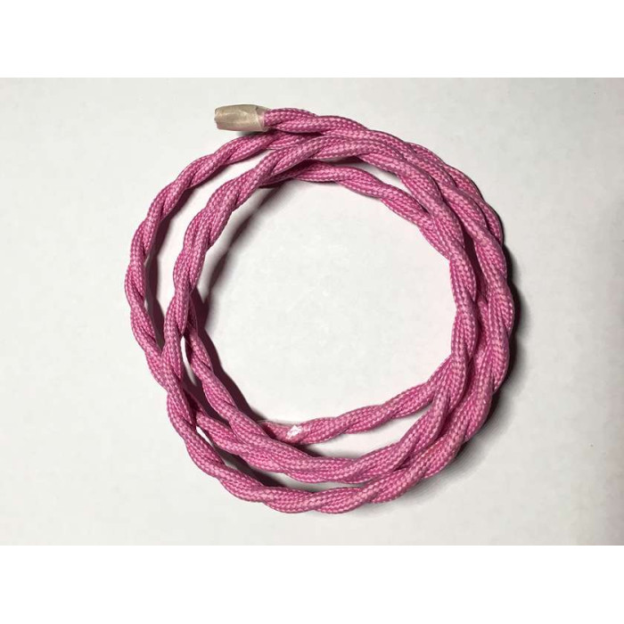 AMP кабель текстильний звитий 2x0.75 pink (LVS03485)