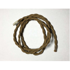 AMP кабель текстильний звитий 2x0.75 khaki (LVS03492)